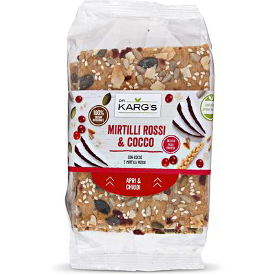 Fette croccanti ai mirtilli rossi e cocco