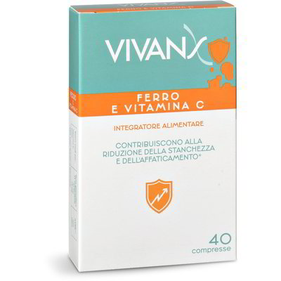 Integratore alimentare ferro + vitamina C 40 compresse