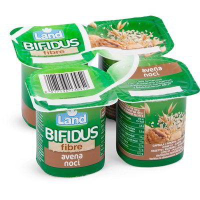 Yogurt bifidus fibre avena e noci