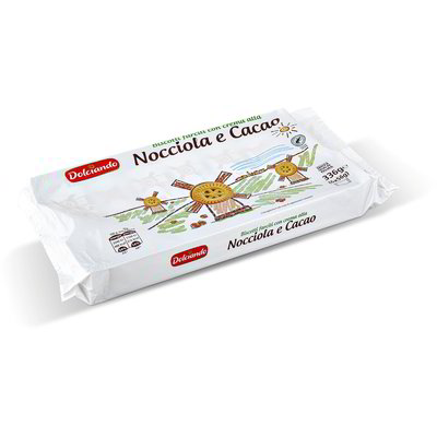 Biscotti farciti con crema alla nocciola e cacao