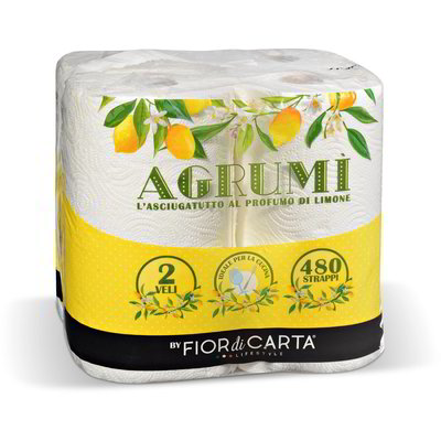 Rotolo asciugatutto al profumo di limone 4 rotoli