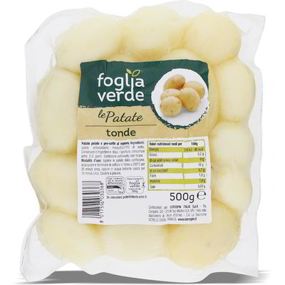 Patate tonde pre-cotte al vapore