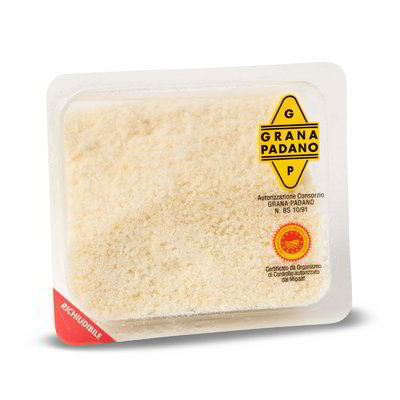 Grana Padano grattugiato in vaschetta