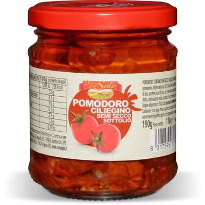 Pomodoro ciliegino semi secco sottolio
