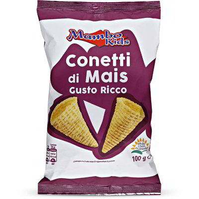 Patatine conetti di mais gusto ricco