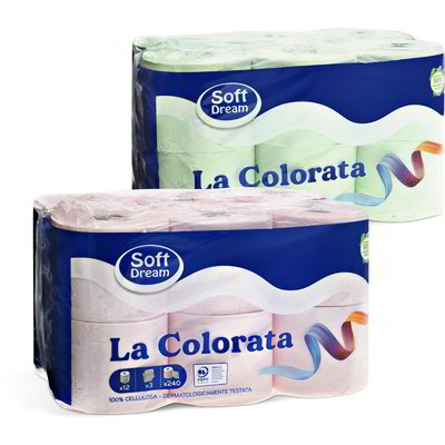 Carta igienica "La Colorata" 12 rotoli