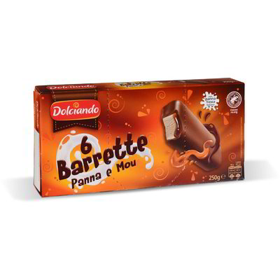 Barrette gelato panna e mou 6 pezzi