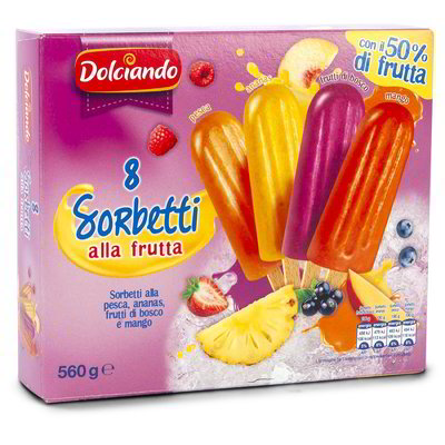 Sorbetti alla frutta mix 8 pezzi