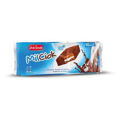 MilCiok merendine farcite al latte ricoperte al cacao magro