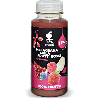 Spremuta di melagrana, mela e frutti rossi
