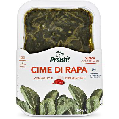 Cime di rapa con aglio e peperoncino