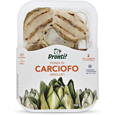 Fondi di carciofo grigliati