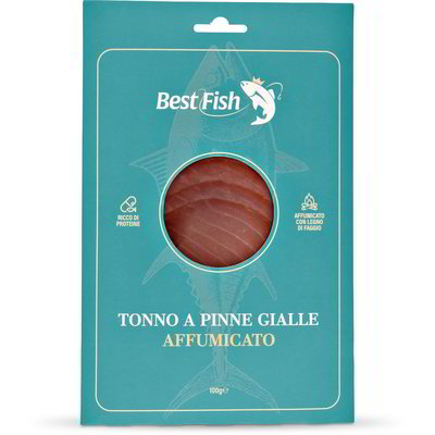Tonno a pinne gialle affumicato