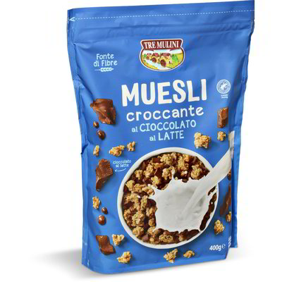 Muesli croccante al cioccolato al latte