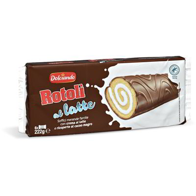 Merendina "Rotolì" con crema al latte