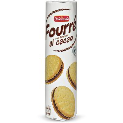 Biscotti fourrè con farcitura al cacao