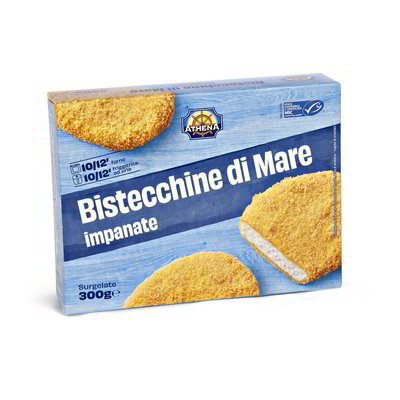 Bistecchine di mare impanate surgelate