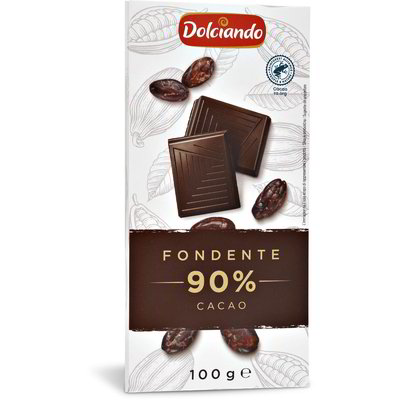 Tavoletta cioccolato fondente 90% cacao