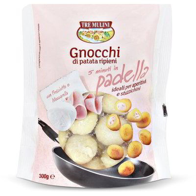 Gnocchi di patata ripieni con prosciutto e mozzarella