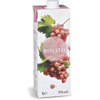 Vino rosato in brick
