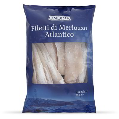 Filetti di merluzzo atlantico surgelati