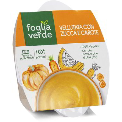 Vellutata con zucca e carote