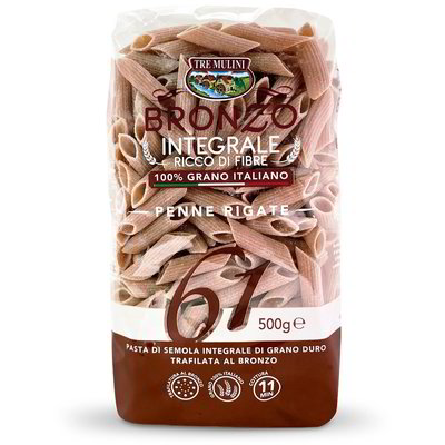 Penne rigate integrali trafilate al bronzo
