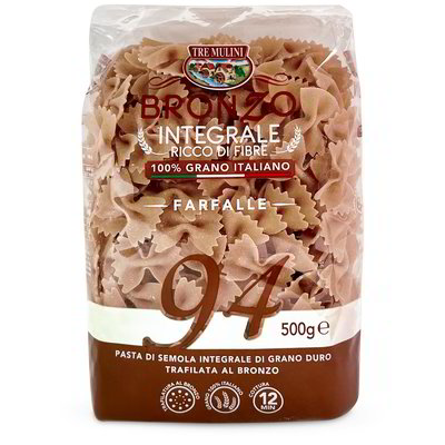 Farfalle integrali trafilate al bronzo