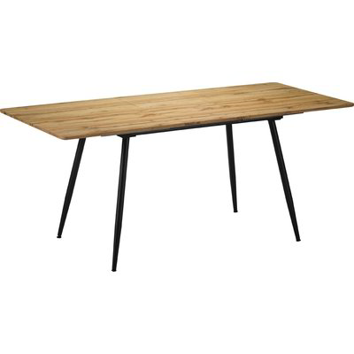 Tavolo rettangolare allungabile con ripiano in legno