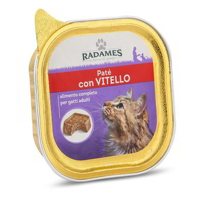 Patè con vitello per gatti