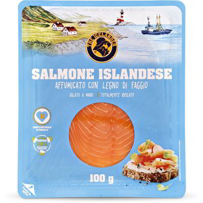 Salmone Islandese affumicato con legno di faggio
