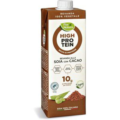 Bevanda proteica alla soia con cacao