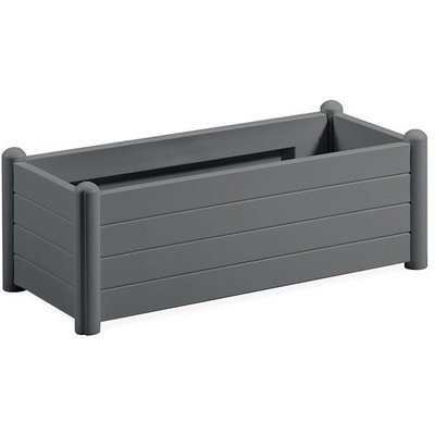 Fioriera rettangolare 80 L stone grey