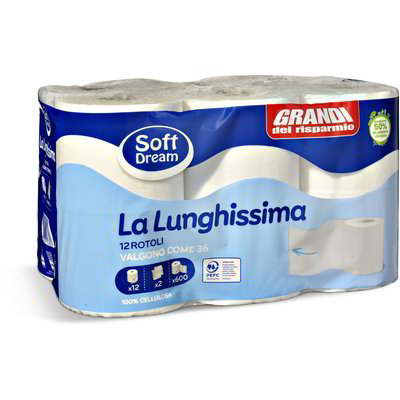Carta igienica "La Lunghissima" 12 rotoli