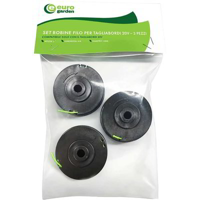 Set 3 rocchetti di ricambio per tagliabordi a batteria 20 V