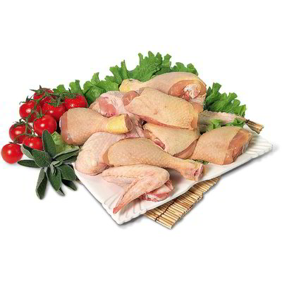 Pollo a pezzi