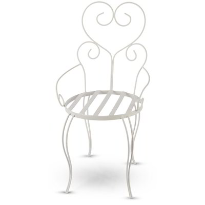 Seggiolina portavaso - Bianco