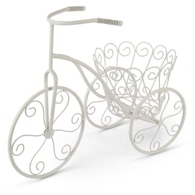 Portafiori Bicicletta - Bianco