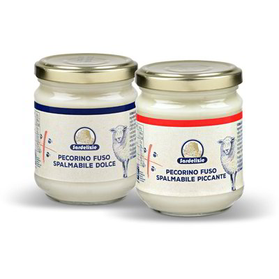 Formaggio pecorino fuso spalmabile dolce / piccante
