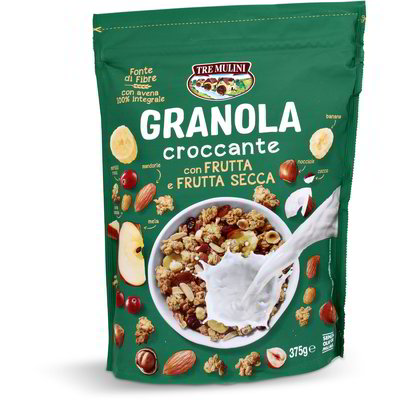 Granola croccante con frutta e frutta secca