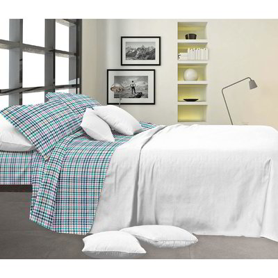 Completo letto matrimoniale in microfibra - Fantasia Geometrico