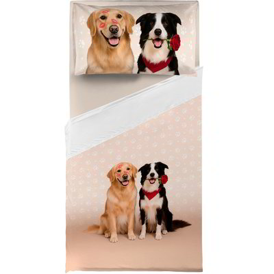 Completo letto 1 piazza e mezza Cani