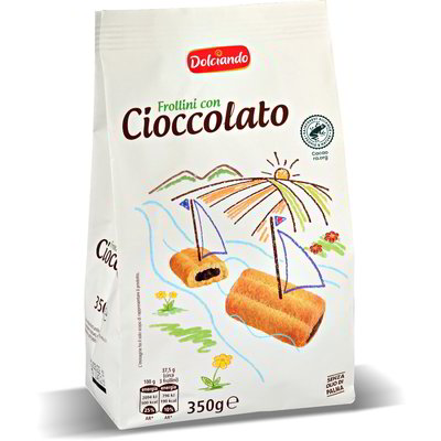 Biscotti frollini con cioccolato