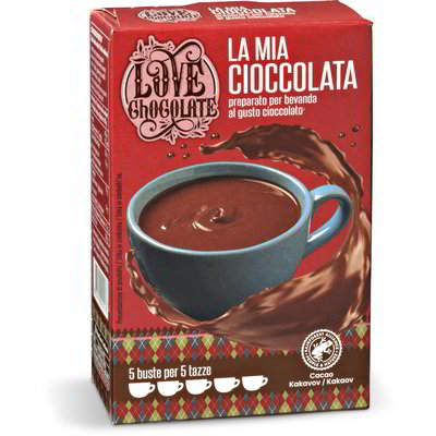 Preparato per bevanda al gusto cioccolato