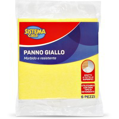 Panno giallo 6 pezzi