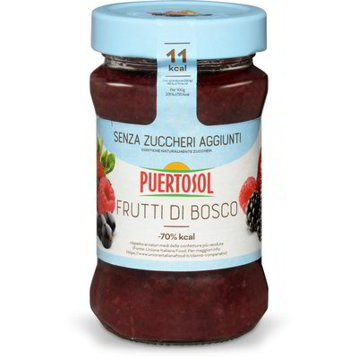 Confettura frutti di bosco senza zuccheri aggiunti