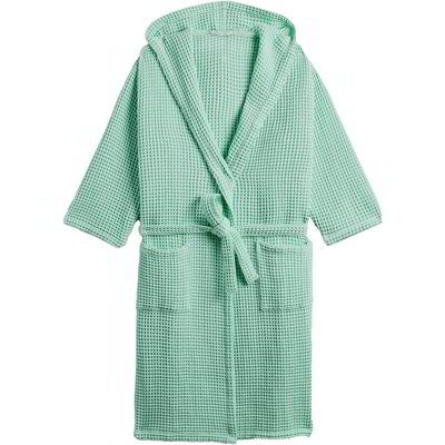 Accappatoio con cappuccio adulto-Verde S