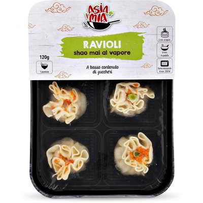 Ravioli shao mai al vapore