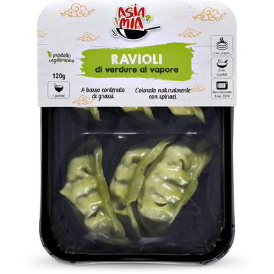 Ravioli di verdure al vapore