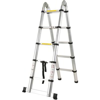 Scala telescopica 10 gradini-Grigia